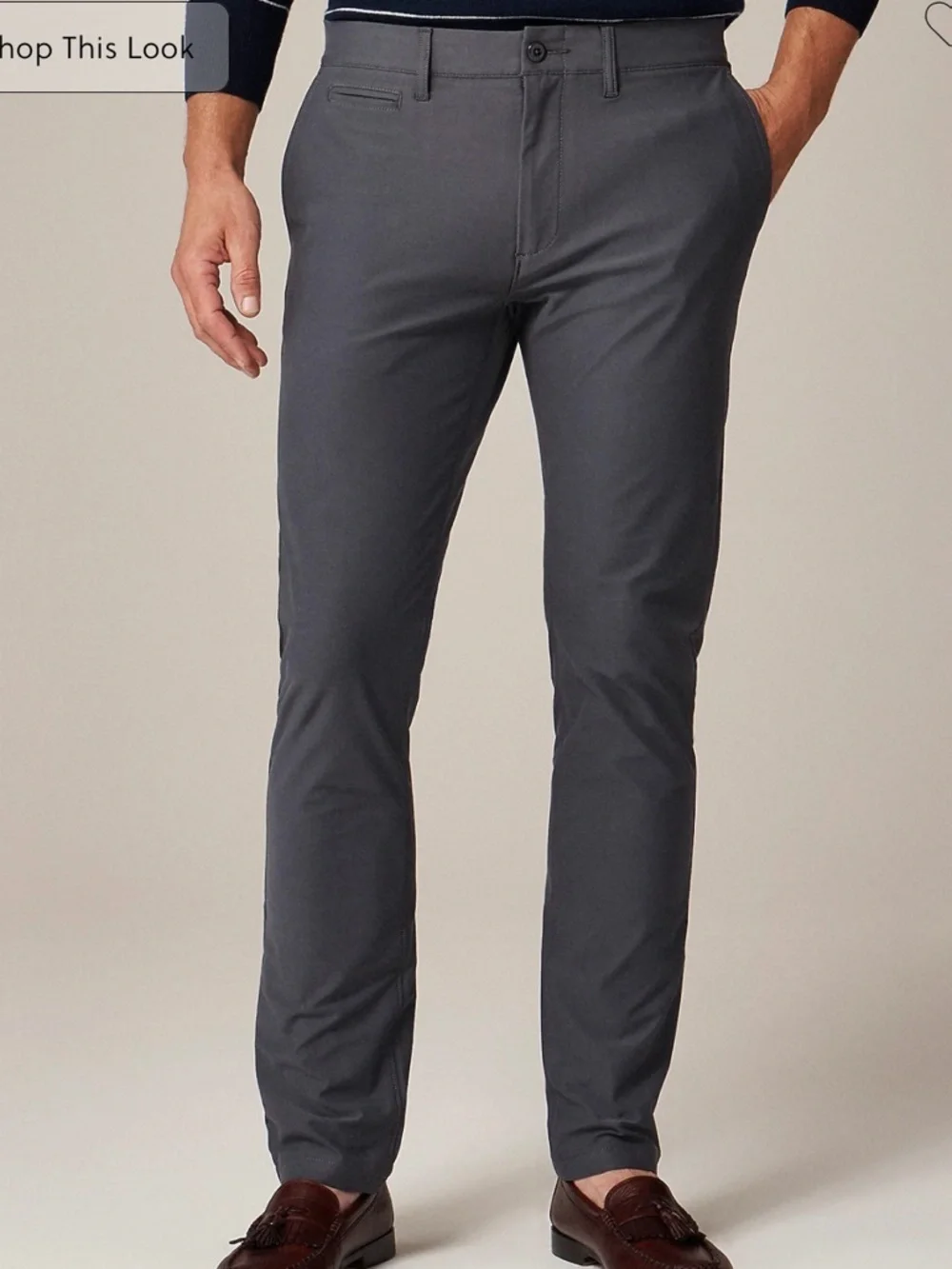 J crew Atlantic slate 484 Slim-fit tech pant